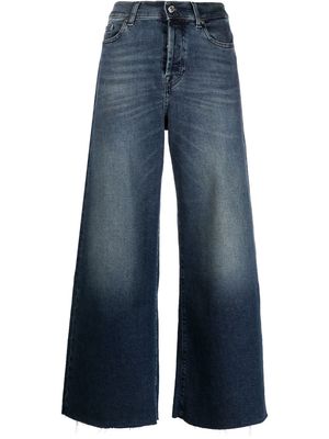 7 For All Mankind high-waisted wide leg jeans - Blue