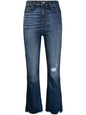 7 For All Mankind kick flare cropped jeans - Blue