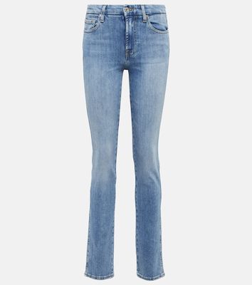 7 For All Mankind Kimmie mid-rise slim-leg jeans