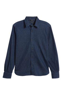 7 For All Mankind Left Hand Denim Button-Up Shirt in Oracle