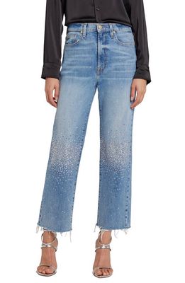7 For All Mankind Logan Embellished High Waist Ankle Stovepipe Jeans in Ode To