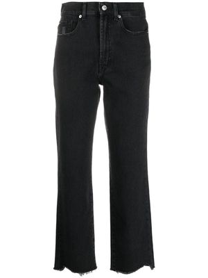 7 For All Mankind Logan Stovepipe cropped jeans - Black