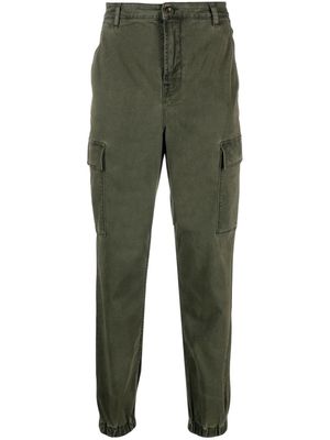 7 For All Mankind logo-patch lyocell-blend trousers - Green