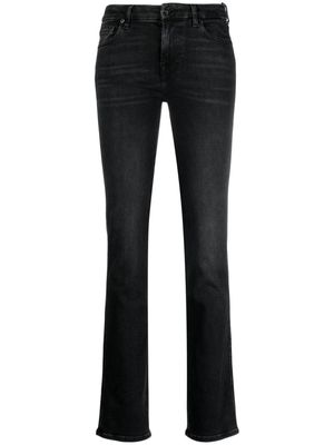 7 For All Mankind logo-patch skinny-cut jeans - Black