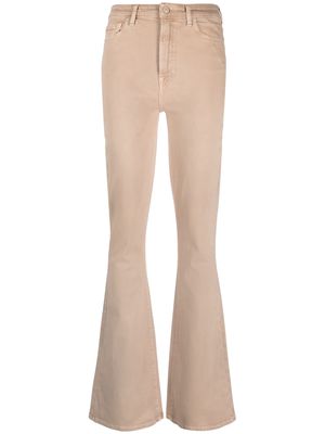 7 For All Mankind logo-patch trousers - Neutrals