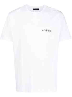 7 For All Mankind logo-print cotton T-shirt - White