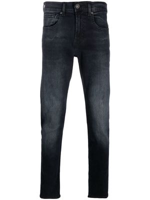 7 For All Mankind logo-print straight-leg jeans - Blue