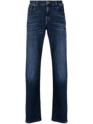 7 For All Mankind logo-tag straight-leg jeans - Blue