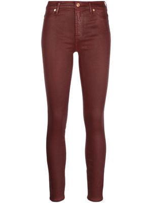 7 For All Mankind low-rise skinny trousers - Red