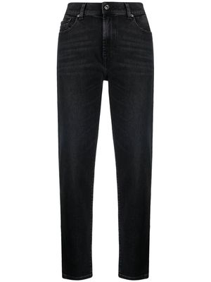 7 For All Mankind Malia high-waist straight jeans - Black