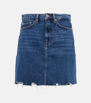 7 For All Mankind Mia denim miniskirt