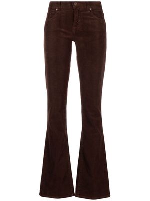 7 For All Mankind mid-rise corduroy bootcut trousers - Brown