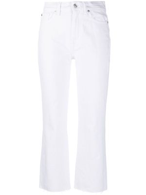 7 For All Mankind mid-rise cropped trousers - White