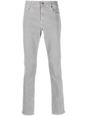 7 For All Mankind mid-rise slim-cut jeans - Grey