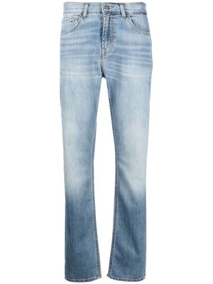 7 For All Mankind midr-rise straight-leg jeans - Blue