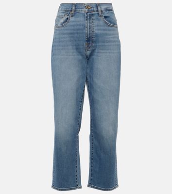 7 For All Mankind Modern high-rise straight jeans
