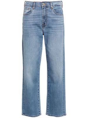 7 For All Mankind Modern mid-rise straight-leg jeans - Blue