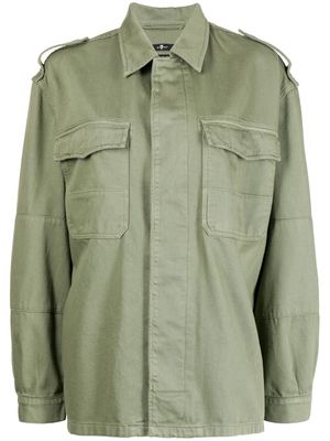 7 FOR ALL MANKIND patch-pocket utility shirt jacket - Green