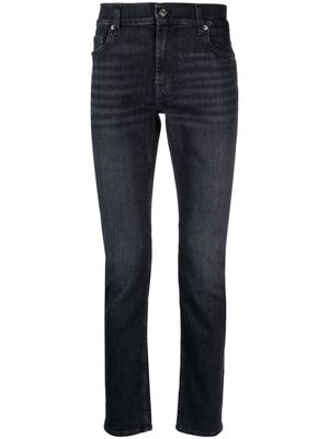 7 For All Mankind Paxtyn mid-rise skinny jeans - Black