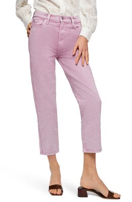 7 For All Mankind ® High Waist Crop Straight Leg Jeans in Mineral Sorbet