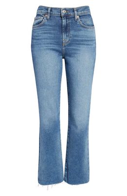7 For All Mankind Raw Hem High Waist Slim Kick Flare Jeans in Lyme