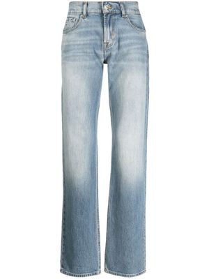 7 For All Mankind regular cotton-blend jeans - Blue