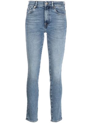 7 For All Mankind Roxanne mid-rise skinny jeans - Blue