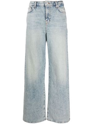 7 For All Mankind Scout high-rise straight-leg jeans - Blue
