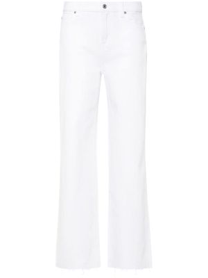 7 For All Mankind Scout high-rise straight-leg jeans - White