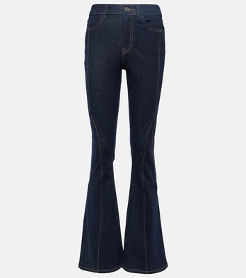7 For All Mankind Seamed Megaflare high-rise flared jeans