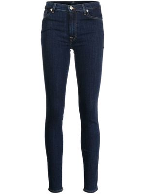 7 For All Mankind skinny-cut low-rise jeans - Blue