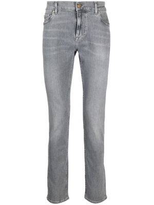 7 For All Mankind skinny-leg cotton-lend jeans - Grey