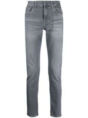 7 For All Mankind skinny stone-wash jeans - Grey