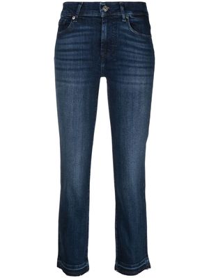7 For All Mankind slight-flare cropped jeans - Blue