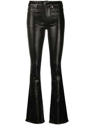 7 FOR ALL MANKIND slim-cut flared trousers - Black