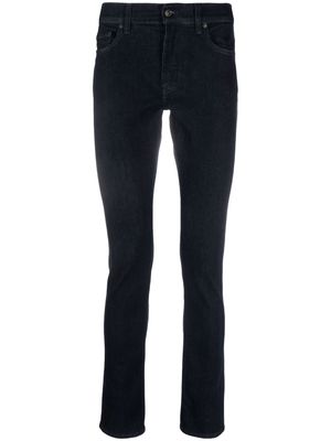 7 For All Mankind slim-cut logo-patch jeans - Blue