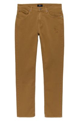 7 For All Mankind Slimmy Clean Pocket Slim Fit Jeans in Toffee