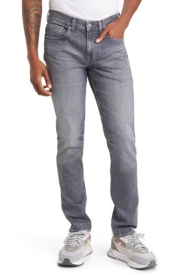 7 For All Mankind Slimmy Coated Cotton Blend Slim Fit Jeans in Grey