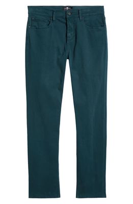 7 For All Mankind Slimmy Luxe Performance Plus Slim Fit Pants in Hunter Green