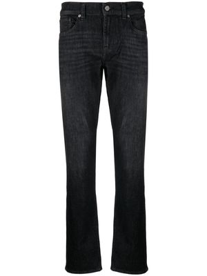 7 For All Mankind Slimmy Pleasant low-rise slim-fit jeans - Black