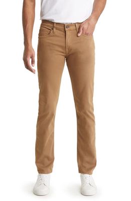 7 For All Mankind Slimmy Slim Fit Clean Pocket Performance Jeans in Dark Khaki