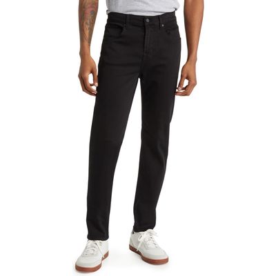 7 For All Mankind Slimmy Tapered Leg Jeans in Black at Nordstrom, Size 38