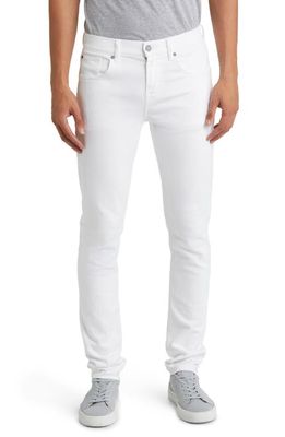 7 For All Mankind Slimmy Tapered Slim Fit Jeans in Em White
