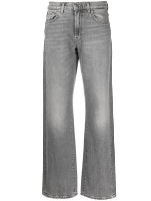 7 For All Mankind stonewashed wide-leg jeans - Grey