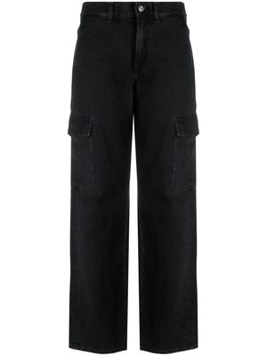 7 For All Mankind straight-leg cargo jeans - Black