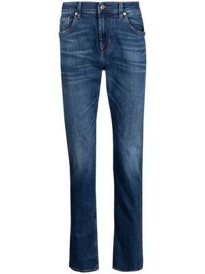 7 For All Mankind straight-leg slim-cut jeans - Blue