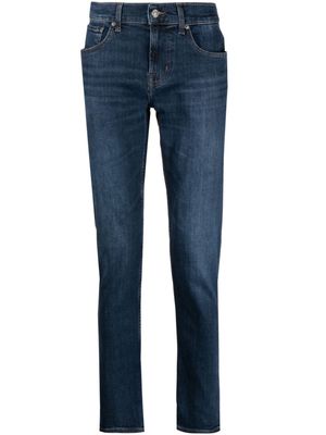 7 For All Mankind straight-leg washed jeans - Blue