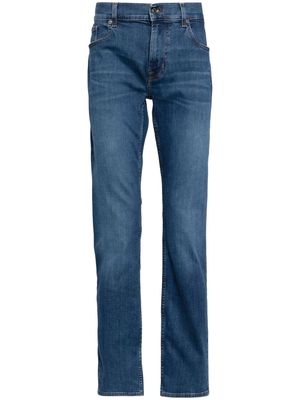 7 For All Mankind Tek mid-rise straight-leg jeans - Blue