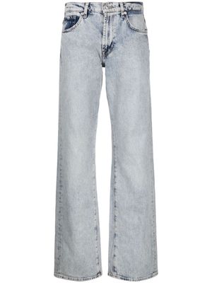 7 For All Mankind Tess Trouser high-rise straight-leg jeans - Blue