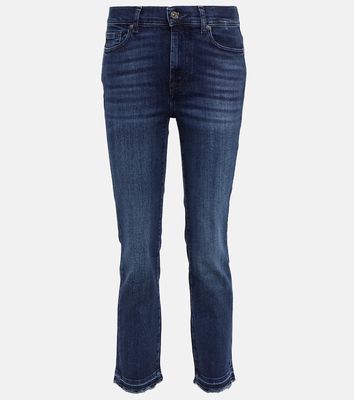 7 For All Mankind The Straight Crop high-rise jeans